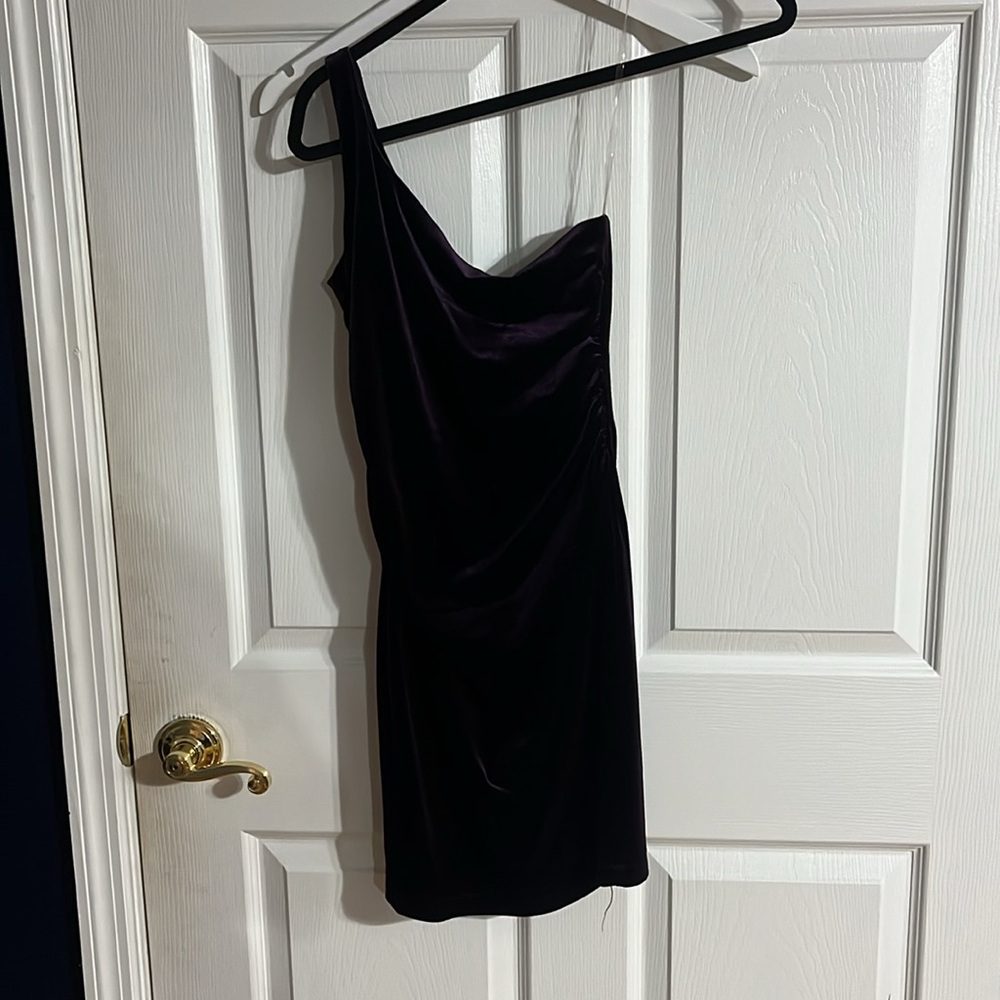 honey and Rosie asymmetrical mini dress
